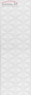 Плитка Kerama Marazzi Диагональ белый структура обрезной 12119R (25х75)